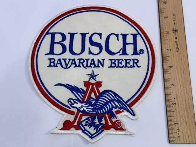 Anheuser Busch Bavarian Beer Large Vintage Sew On Patch Employee Nos 7.75" Eagle