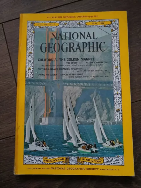 Perfect Birthday Christmas Gift National Geographic Magazine MAY 1966