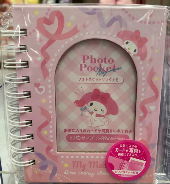 Sanrio Characters My Melody Photo Pocket Ring Memo Pad Heart Ribbon Notebook