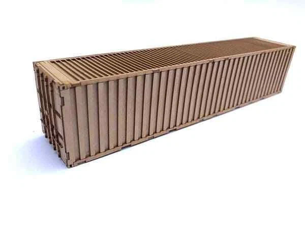 Container Laser Cutter 40FT SHIPPING CONTAINER 2 Pk Laser Cut Kit For N Gauge Model Railway ...