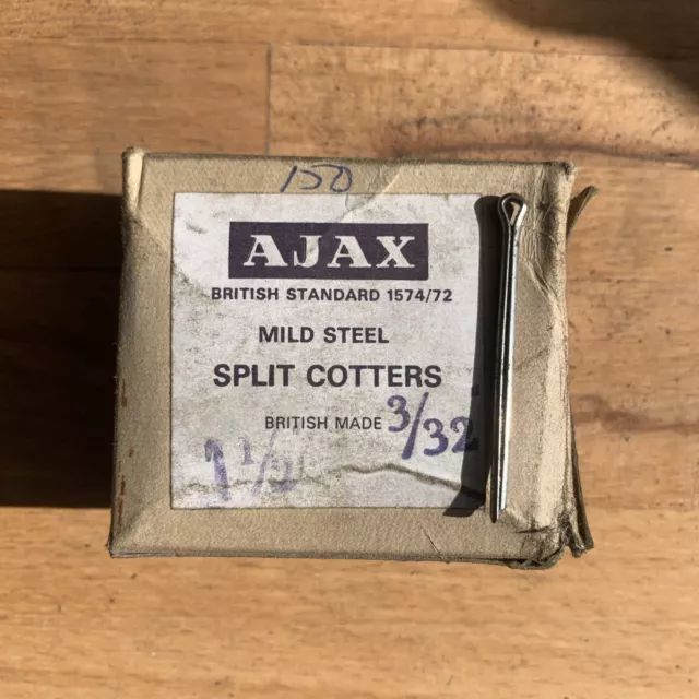 AJAX Cotter Split Pin 1.1/2"  x 3/32"  - Mild Steel - Box of 100