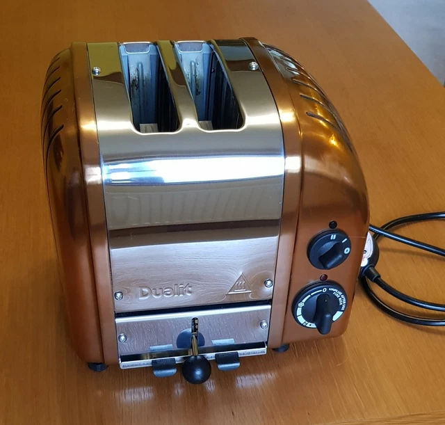 DUALIT CLASSIC COPPER Polished Steel 2 Slice Toaster 95.00
