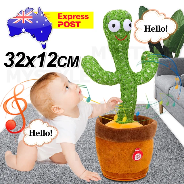 Dancing Cactus Plush Toy Electronic Shake with Songs Recording Funny Toys Gifts
