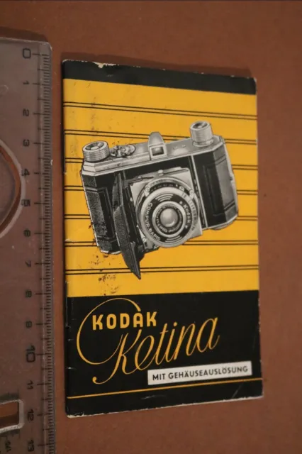 antiguo manual de instrucciones para cámara Kodak Retina años 40-60?
