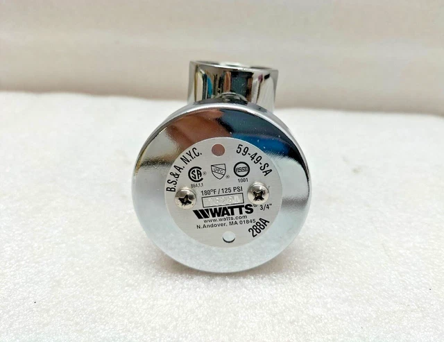 WATTS 288A-C-B ANTI SIPHON VACUUM BREAKER 3/4``inch