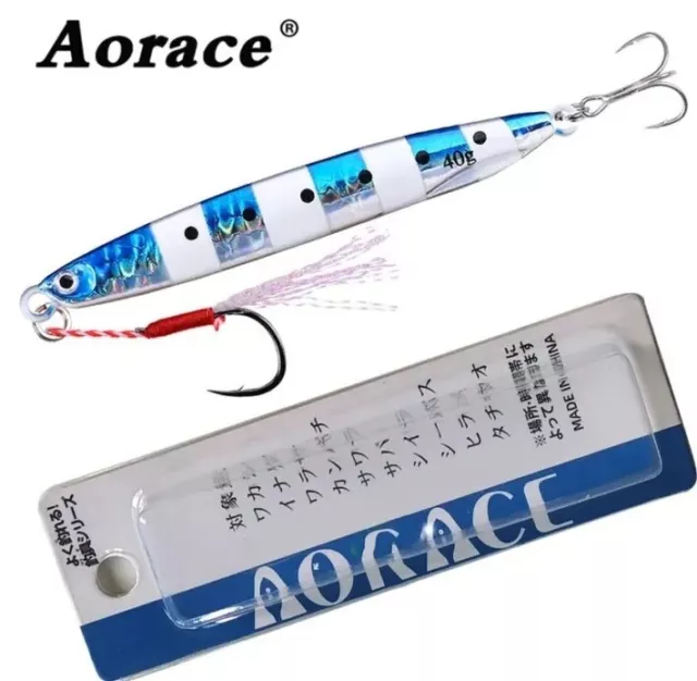 Metal Jig Artificiale Minnow  10 - 40 Gr Spinning Mare Lago,