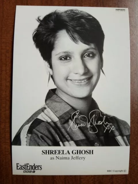 SHREELA GHOSH *Naima Jeffery* EASTENDERS PRE-SIGNED CAST CARD AUTOGRAPH FREEPOST