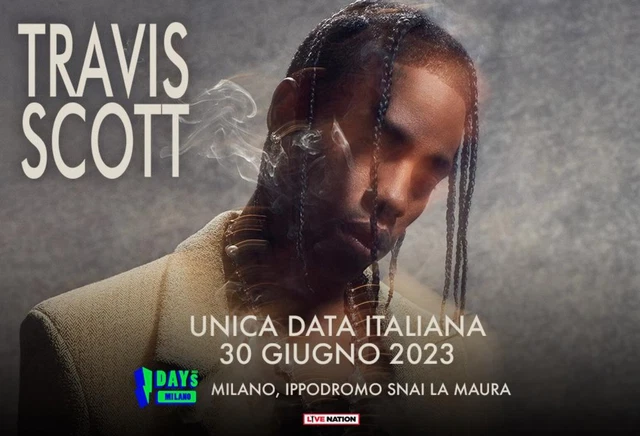 Biglietto concerto Travis scott ingresso rosso- Ippodromo snai milano 30/06/2023