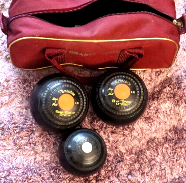 CROWN GREEN BOWLS Henselite Crown Conquest Deluxe 2 Full Bias 2Lb 10oz