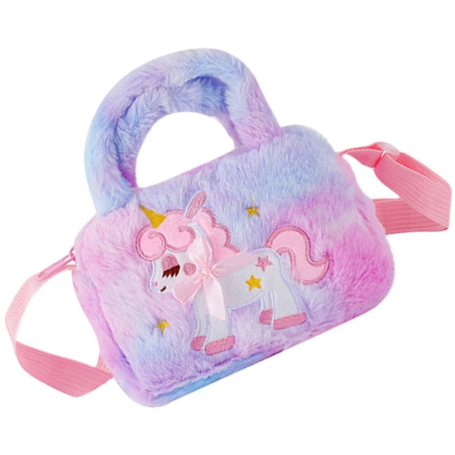 5 Pieces Decorative Plush Bag Crossbody Bag Sling Bag Kids Decorate 11