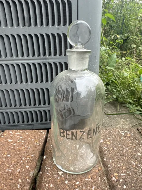 Vintage BENZENE Bottle  Very Early