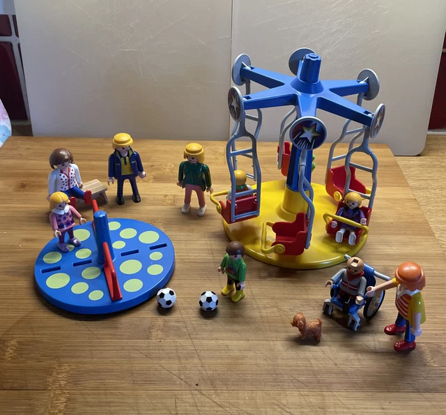 PLAYMOBIL VINTAGE 1986 3195 Playground MerryGoRound Carousel + Figures Used EUR 11,29
