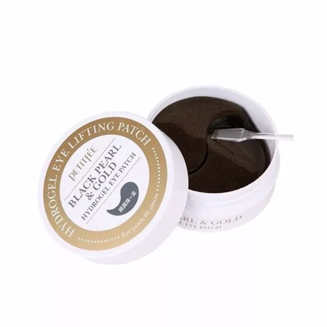 Cosmétique Visage Petitfée unisex BLACK PEARL & GOLD hydrogel eye patch 60 u