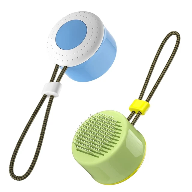 2 Pet Hair Remover Dog Cat Comb Grooming Massage Deshedding Self Cleaning Brush