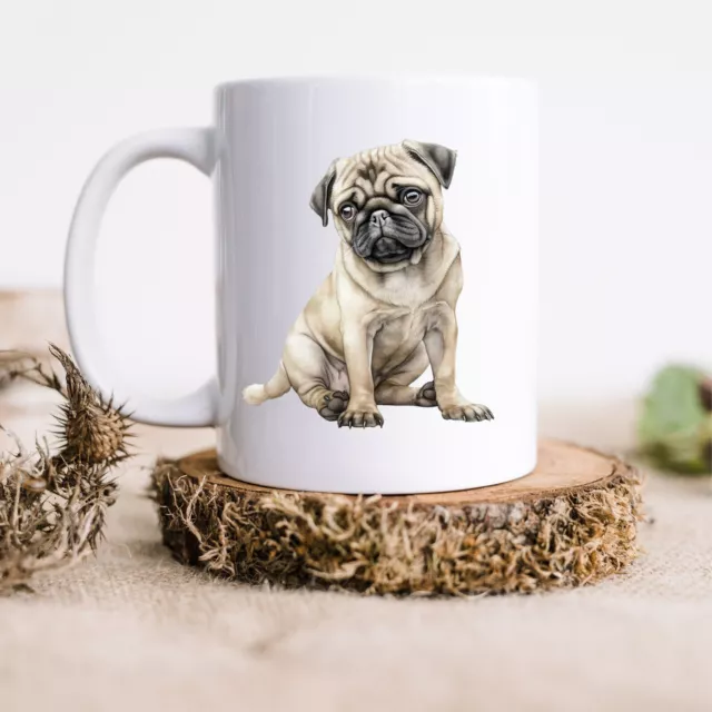 Pug Dog Coffee Mug Puppy Premium Quality Ceramic gift Present