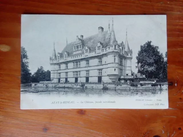 Cpa 37 AZAY LE RIDEAU le château façade meridionale ND phot