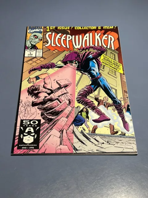 Sleepwalker #1 Marvel Comic Book 1991 w/ 8-Ball First Appearance *HIGH GRADE* 🎱