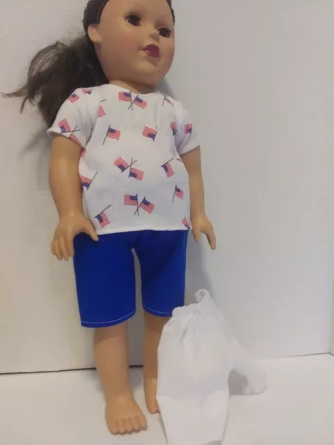 18"Doll Clothes made to fit A Girl My Life Generation etc-Shirt &  2 Shorts A4