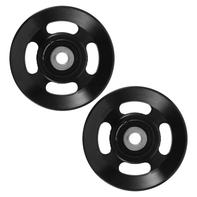 Lot De 2 Poulies Pour Câble De Pont - Nylon Et Acier Inoxydable, Capacité 25 Kg