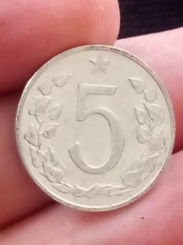 CZECHOSLOVAKIA / CESKOSLOVENSKA  / 5 HALERU 1967   Kayihan coins