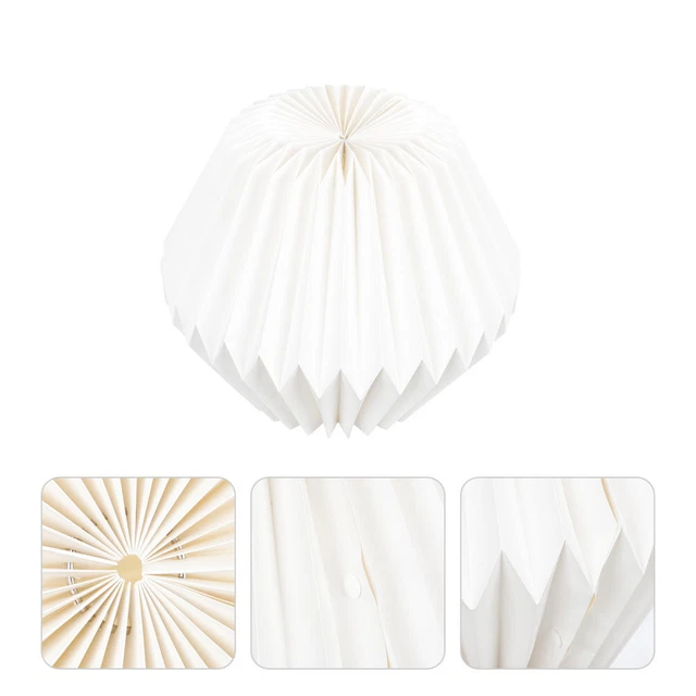 Lot De 3 Abat-jour Décoratifs En Papier Origami - Blanc - Pour Lampes - Décoration Maison Créative