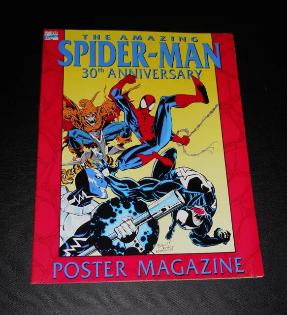 AMAZING SPIDER-MAN 30th Anniversary POSTER MAGAZINE Marvel Comics 1992