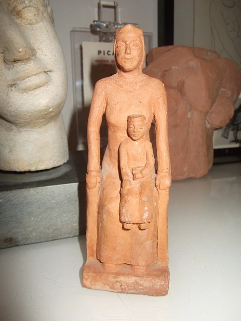 sculpture ancienne terre cuite