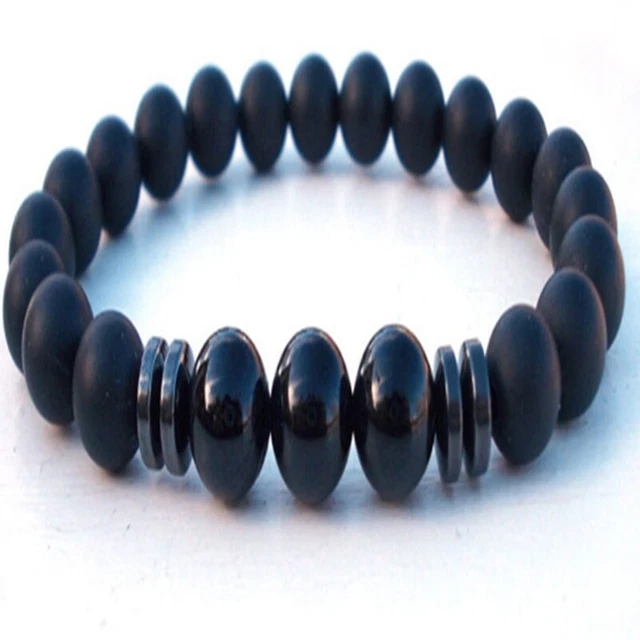 8mm Frosted Agate Gemstone Mala Bracelet 7.5inches Lucky Sutra mala Buddhism