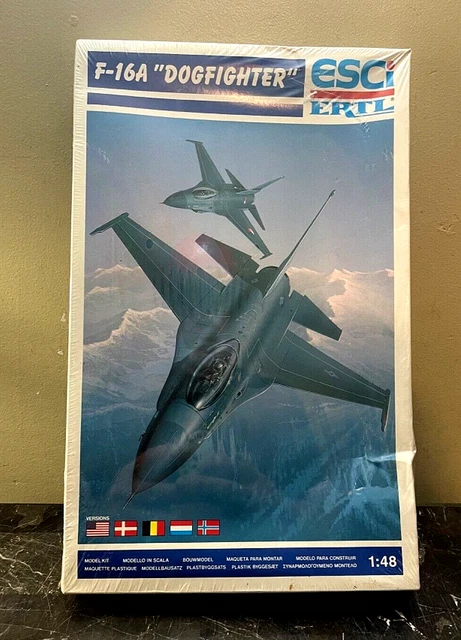 Maquette Avion ESCI 1/48 – F-16 USAFE NATO Et Groupe De Support (réf 4078, Lot Groupé)