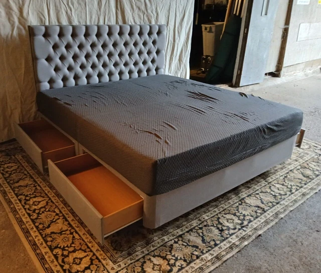 MEMORY FOAM SUPER King Size Bed With 4 Drawers & MattressCOLLECTION