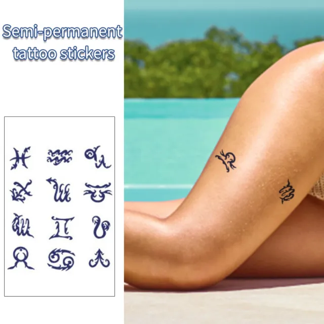 8 Stück wasserdichte Beauty-Tattoo-Aufkleber semi-permanent für Erwachsene (110 3