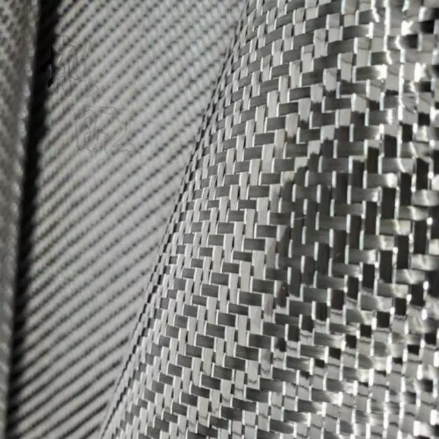 Metallic Carbon Fiber Silver Reflection Mixed Fabric Carbon Cloth 50*100 250gsm