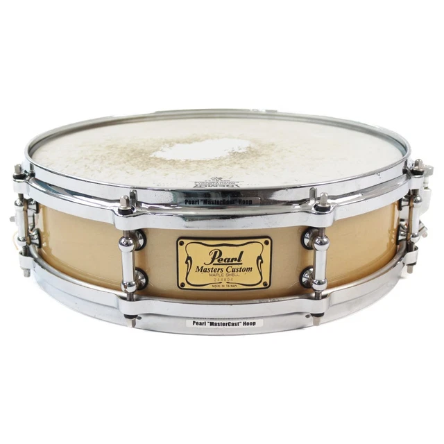 Pearl MAPLE SHELL 14×3.5 MasterCast Hoop 廃盤品 USED SNARE DRUM Pearl Masters Custom Maple Shell 14 3.5 EUR 298,98