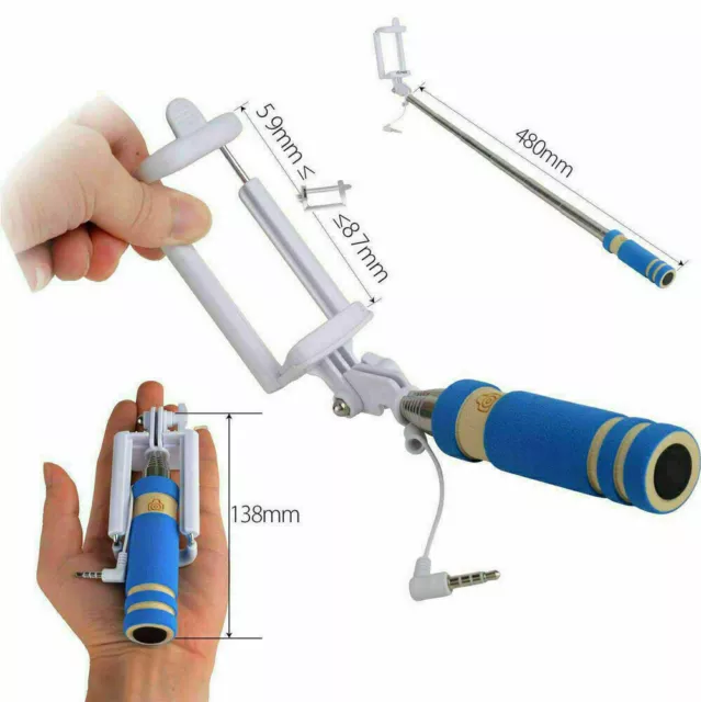 Extendable Telescopic Selfie Stick Monopod For Camera Mobile Phone Holder Stand