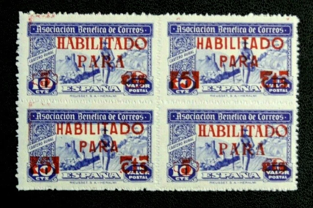 Timbres D'espagne : Vignette 5 / 10 Cts Asociacion Benefica De Correos - Neuf**