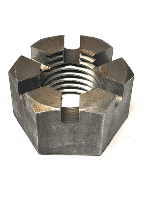 (1) 1 3/8-6 Slotted Heavy Hex Nut Castle Cotter Pin Locking 1.375-6, 1-3/8" -6