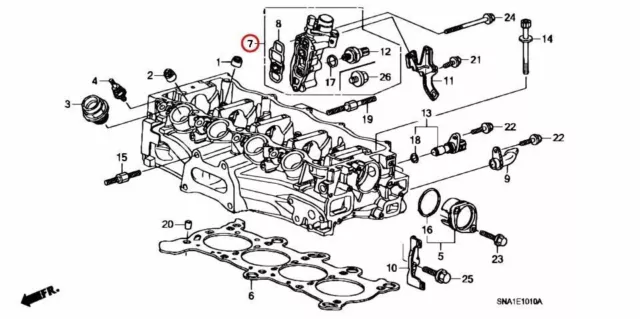 Conjunto de válvula de carrete solenoide Honda Civic VTEC con junta... 2