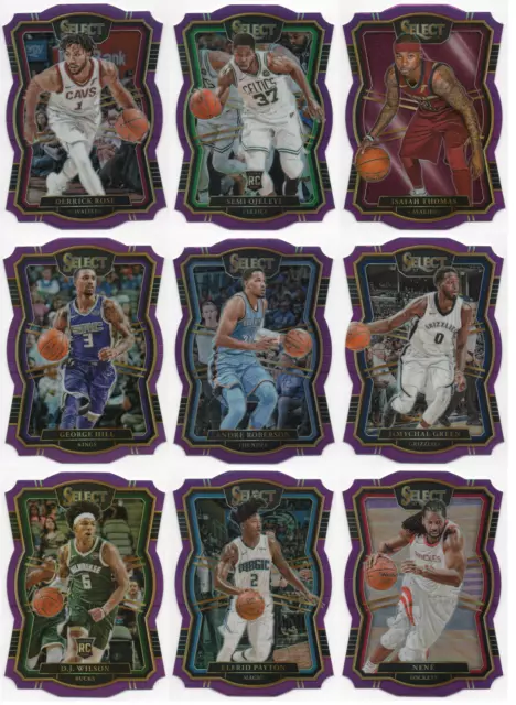 2017-18 Select Prizms Die Cut Purple /99 Pick Any Complete Your Set