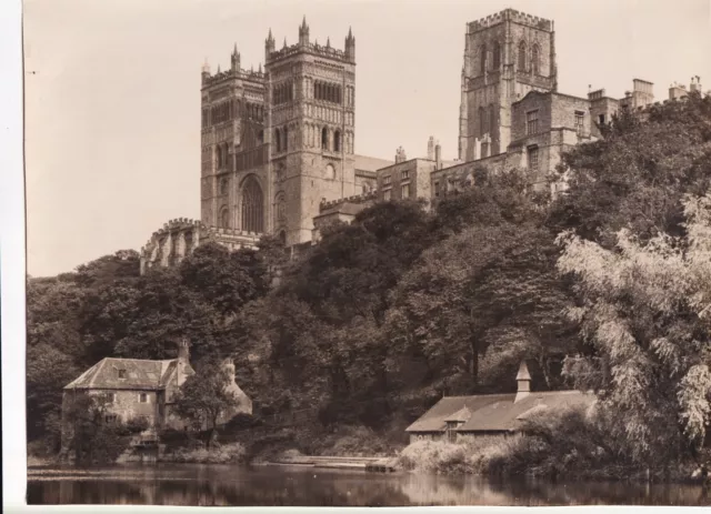 Original Press Photo Durham Cathedral from the river weir undated circa 1930s