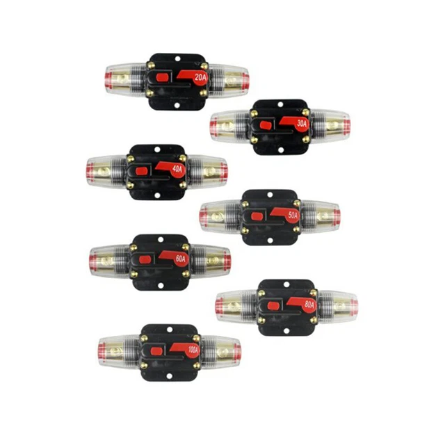 60A Auto Auto Schutz Stereo Schalter Sicherungshalter Inline Schutzschalter