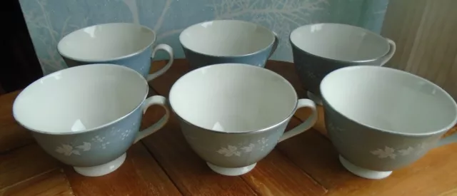 Royal Doulton Reflection china tea cups x 6