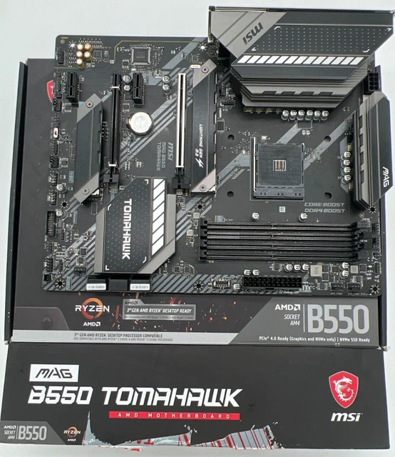 MSI MAG B550 Tomahawk AMD AM4 ATX Motherboard 49515 139.99 PicClick