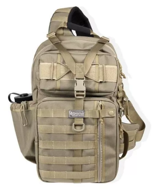 Maxpedition Kodiak Gearslinger Nylon Khaki Tactical Hiking Backpack Bag 0432K