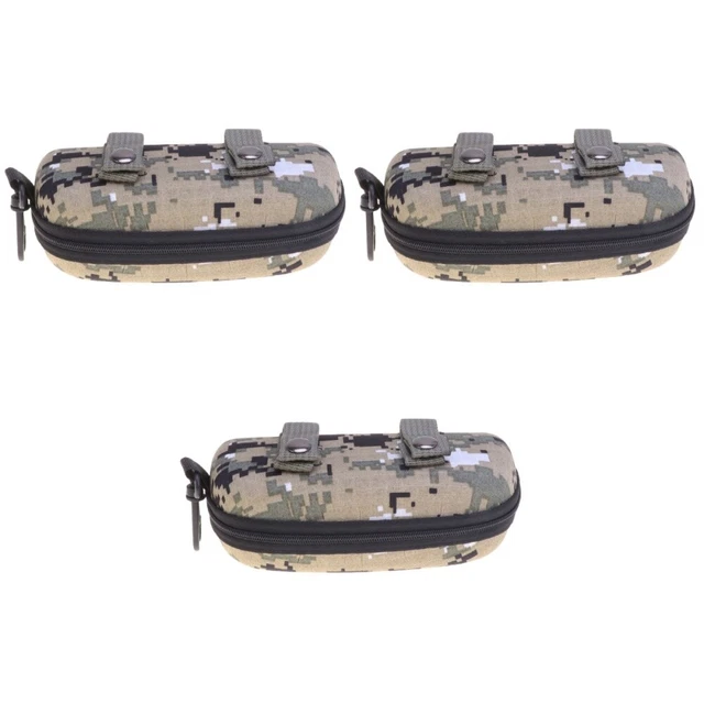 Set 3 Eva Zipper Glasses Case Child Camouflage Sunglasses Kids