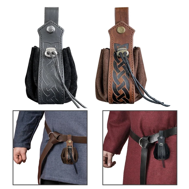 Pochette de ceinture à la taille cordon de serrage médiéval polyvalent en