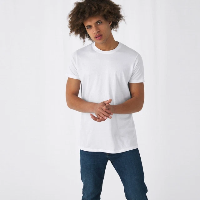 T-Shirt Bianco Uomo Cucina Chef  Da Lavoro Manica Corta B&C Magliette 100%
