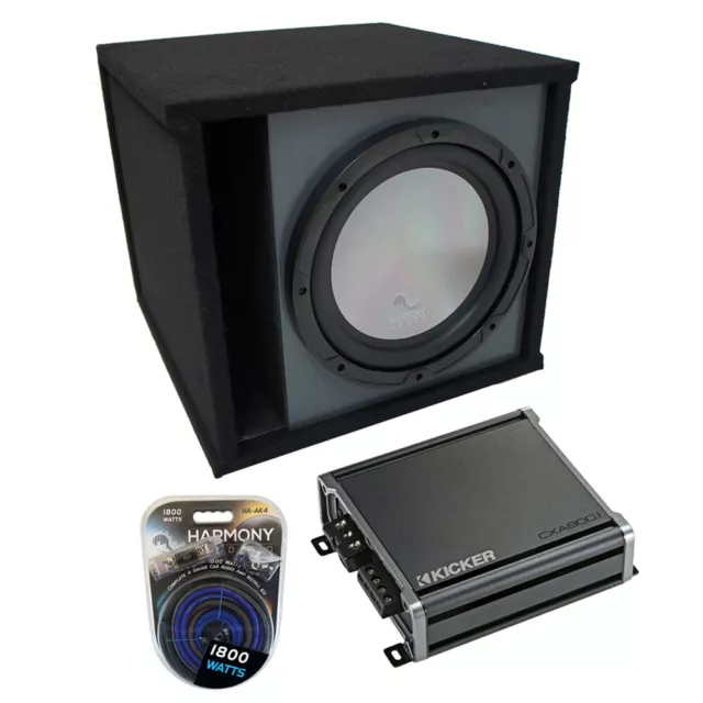 Universal Car Stereo Paintable Ported 15" Harmony A152 Sub Box & CXA800.1