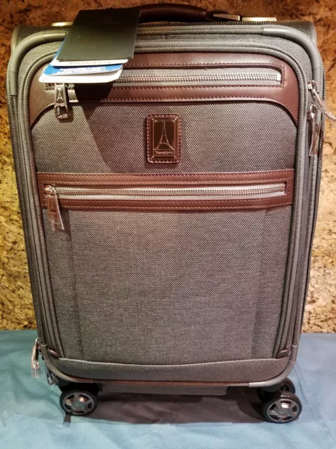 Travelpro Platinum Elite Softside Expandable Carry on Luggage 8 Wheel USB Port,
