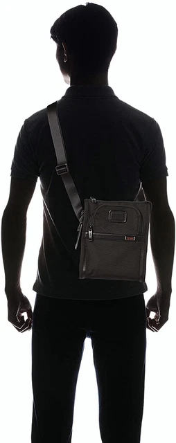 TUMI - Alpha 3 Small Pocket Crossbody Bag Black-NEW 4