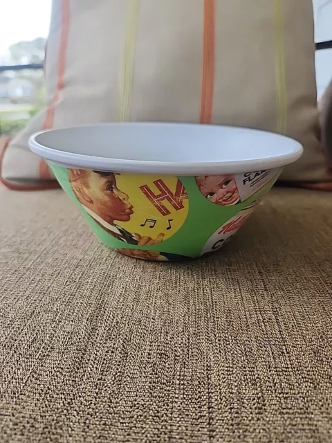 Nostalgic Kellogg's Corn Flakes Cereal Bowl Vintage Style Melamine 6.5"